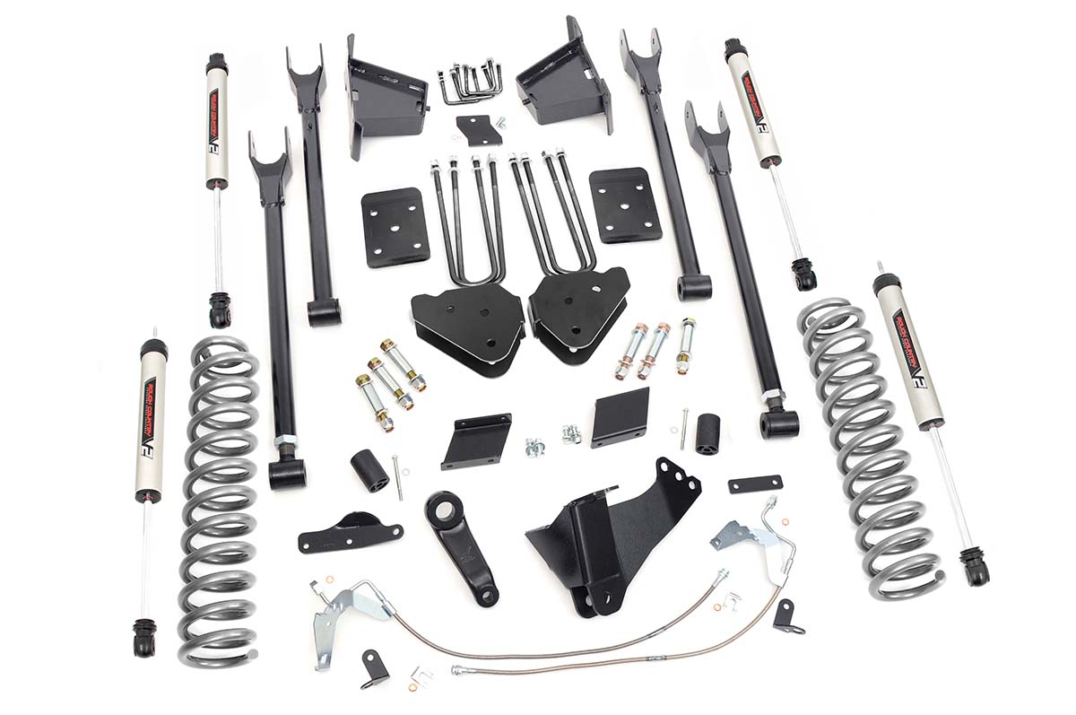 Ford F-250 Super Duty Suspension Lift Kit - Rough Country - 4-Link, V2 - '11-'14